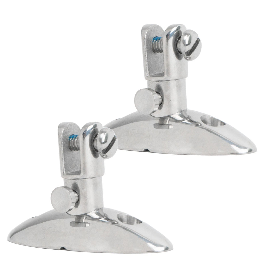 2X Quick Release 90 Degree Swivel Deck Hinge for Marine Bimini Top