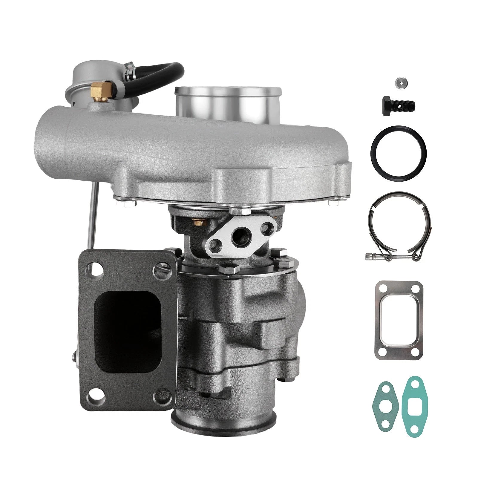 T3 T04E V-Band Billet Turbocharger .5 .63 A/R w/ Internal Wastegate 420HP
