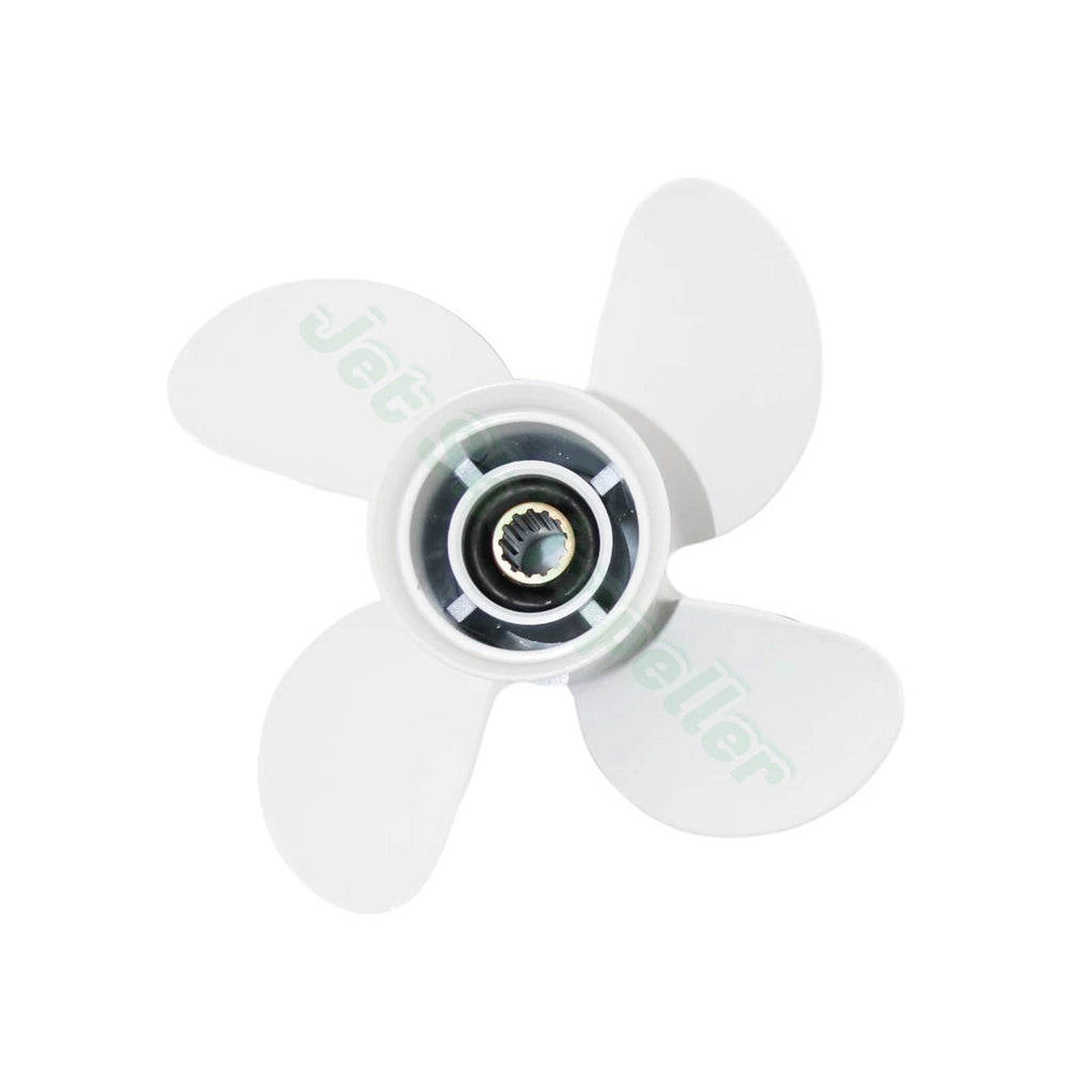 Outboard Propeller 10 5/8x12 for Yamaha 25-60HP (T25 F30 F40 F50) Aluminum 4 Blade