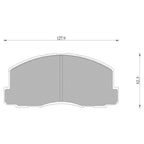 Front Disc Brake Pads Set for Mitsubishi Magna 2.6L 4G54 (1985-1991)