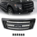 Front Bumper Upper Grille for Ford F-150 (2009â2014) Gloss Black