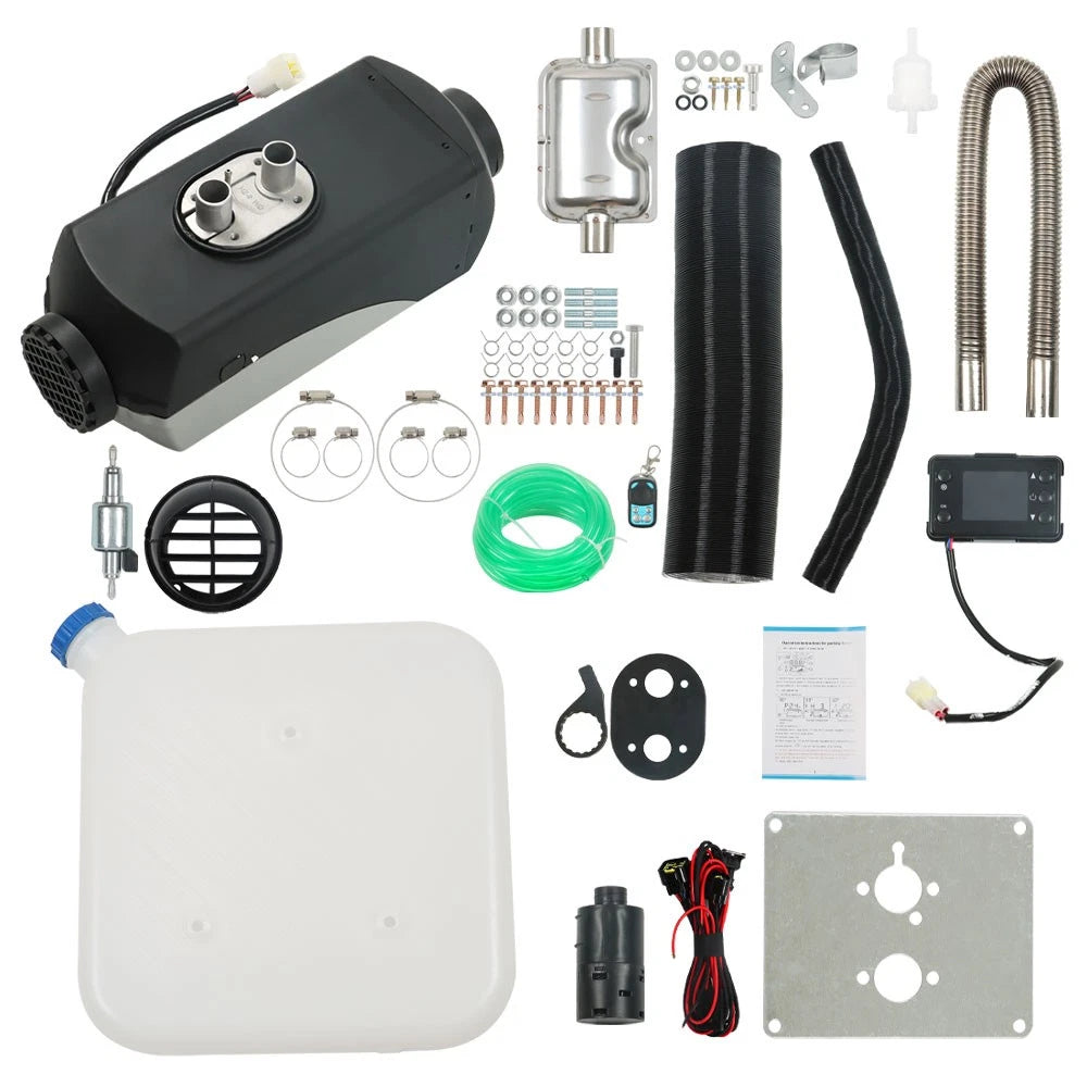 12V 5KW Diesel Heater for Trucks Boat Trailer w/ LCD Monitor