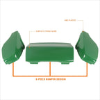 3-Pc Front Bumper for John Deere GX325 GX335 GX345 GX355 (OE Direct Replacement)