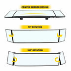 Large Vision Wide Angle Rear View Mirror for Pickup (Universal)