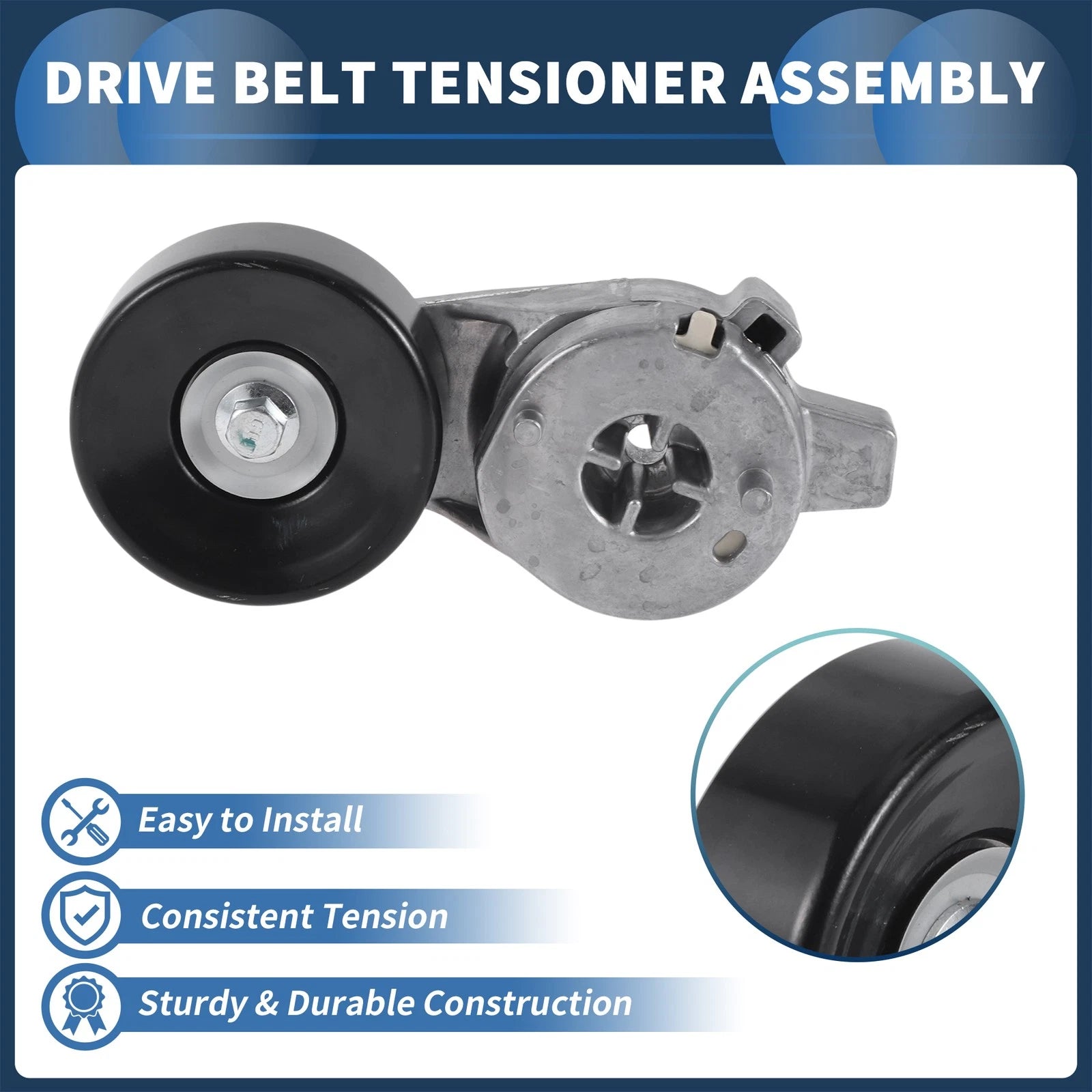 Belt Tensioner for Ford Escort (1997–2002) No. 89003342, F7CE6B209AF Metal