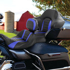 Seat Backrest for Harley Touring Glide (2014–2023) - Black Blue