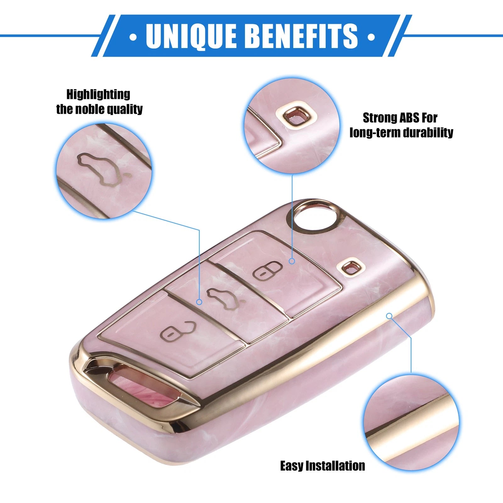 Key Fob Case Cover for Volkswagen CC (2009–2017)