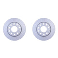 Set of 2 Rear Solid 255mm Disc Brake Rotors for Audi A4 Quattro Avant