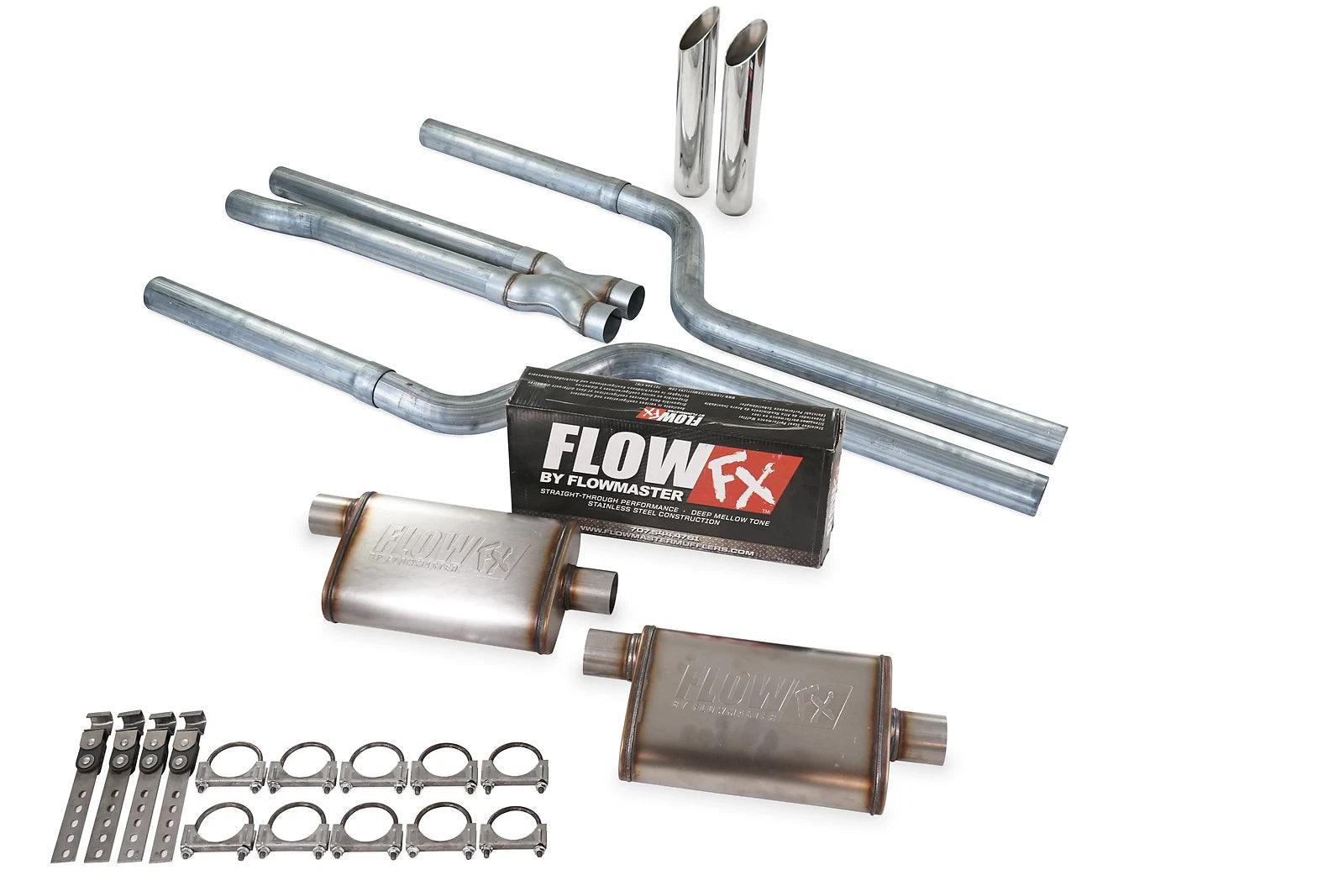 Dual Exhaust Kit for Dodge Magnum V6 (2005–2008) - 2.5" Flow FX SW Tip