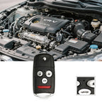Remote Car Key for Honda Accord CR-V (2003–2011) 433MHz ID46 Chip