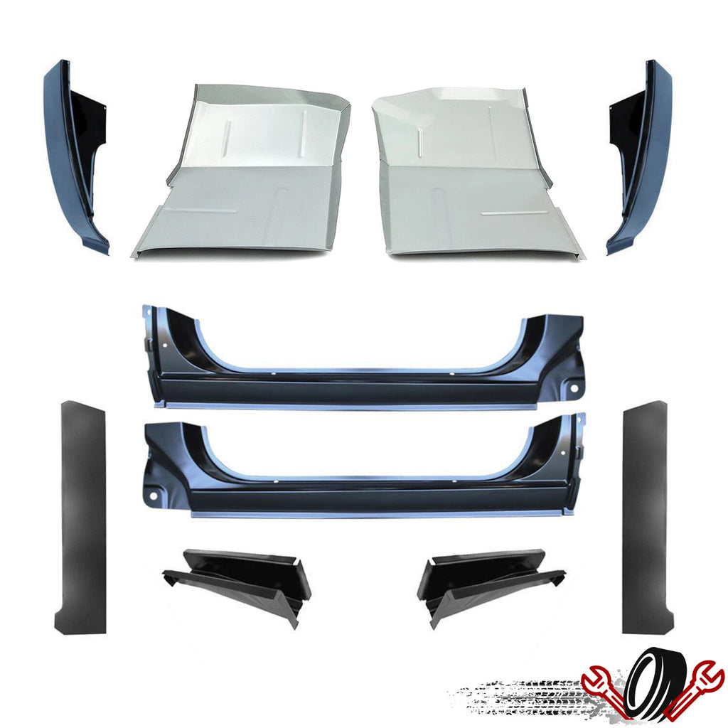 Rocker Panel Cab Corner & Floor Pan Supports for Chevy C10 K20 GMC Jimmy (1973–1987)