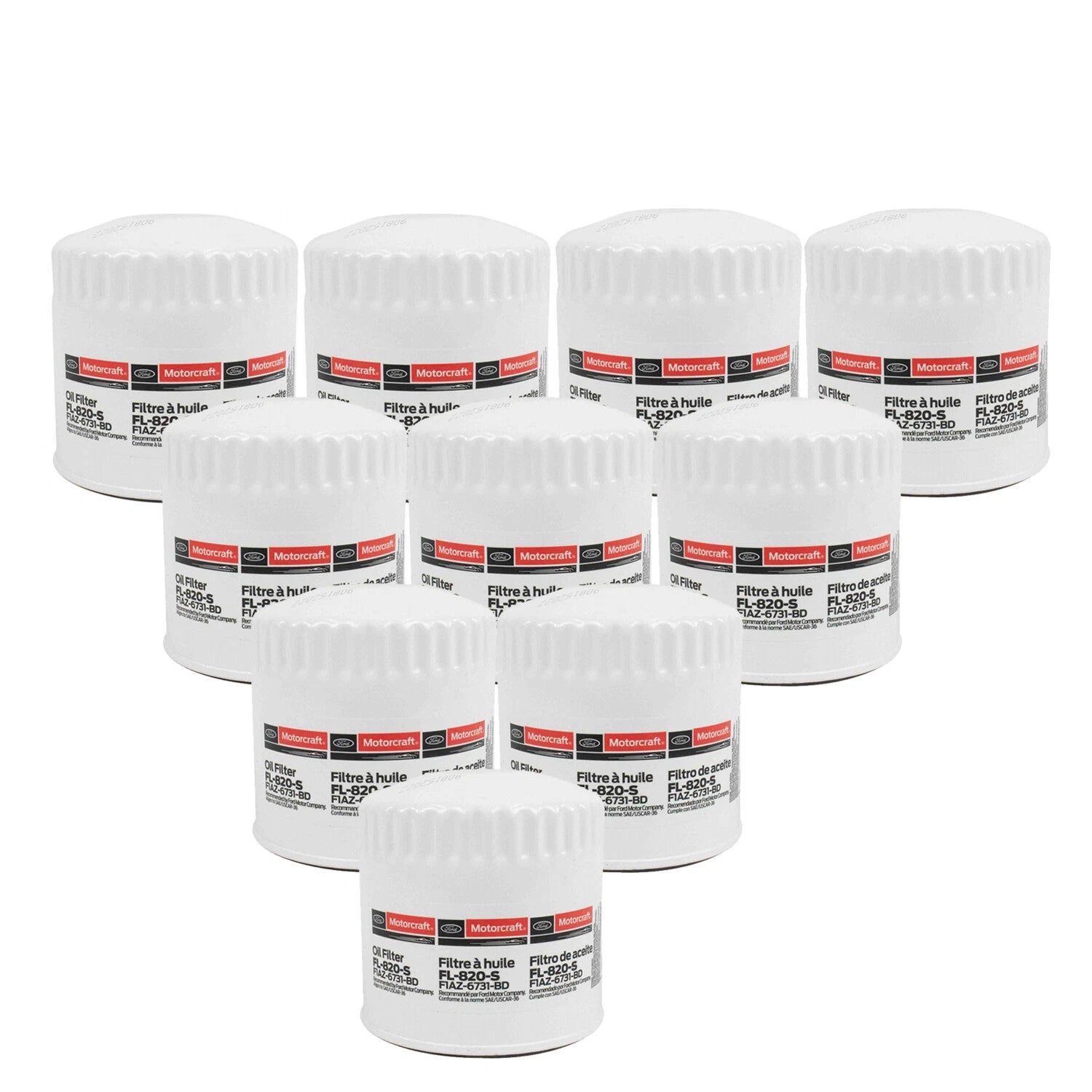 Set of 10 Engine Oil Filters for Cadillac Dodge Ford Lincoln Mercury