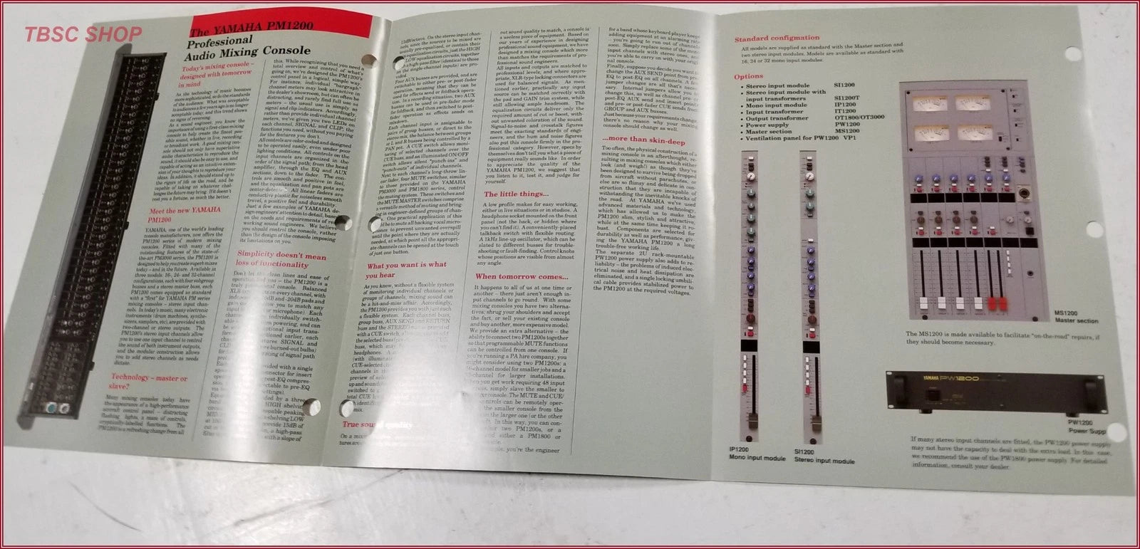 Yamaha PM1200 Mixing Console Sales Brochure