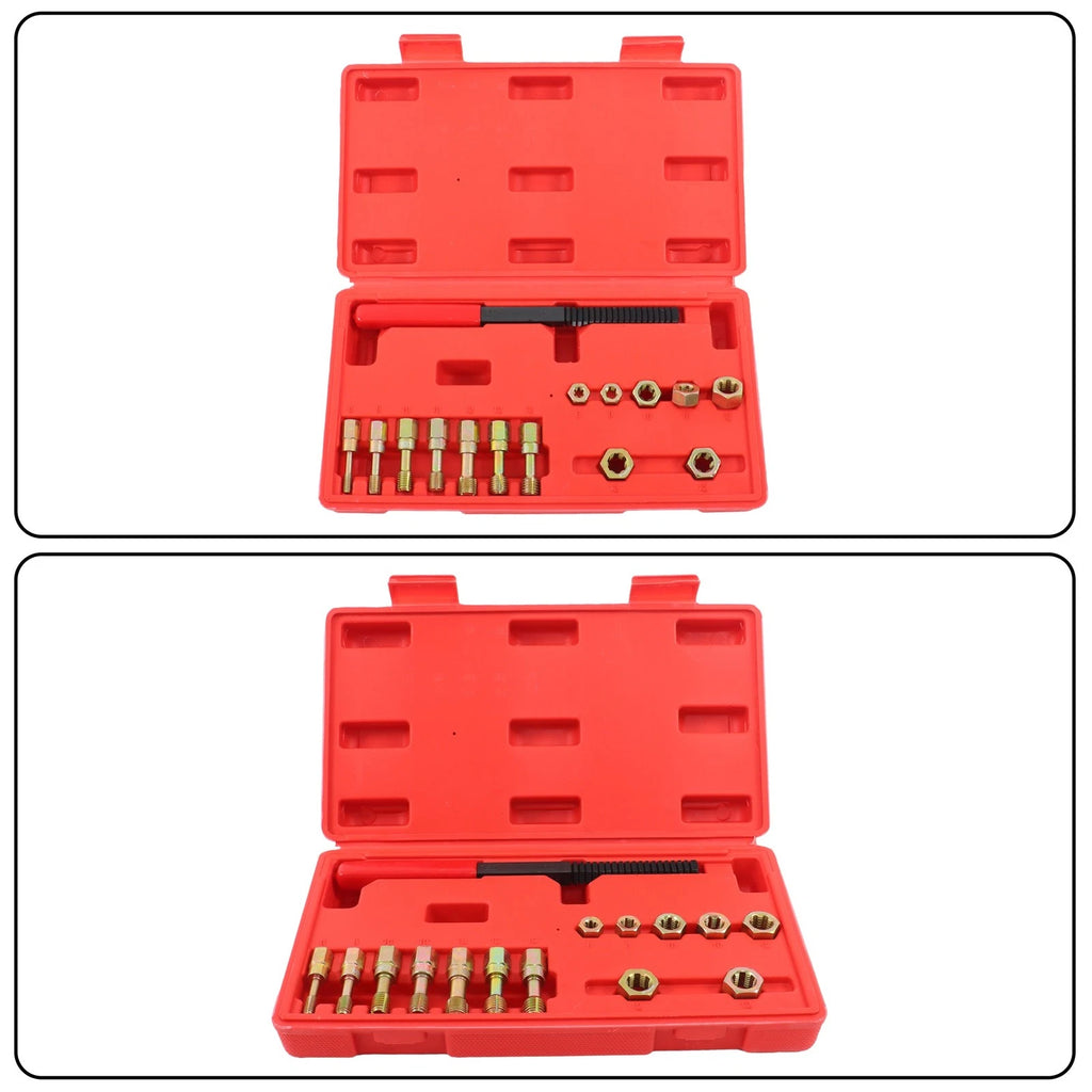 15PCS Thread Chaser Set for Metric Threads (M6, M8, M10, M12)
