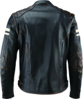 Kuryakyn Hoodlum Vintage Leather Jacket for Motorcycle (Small)