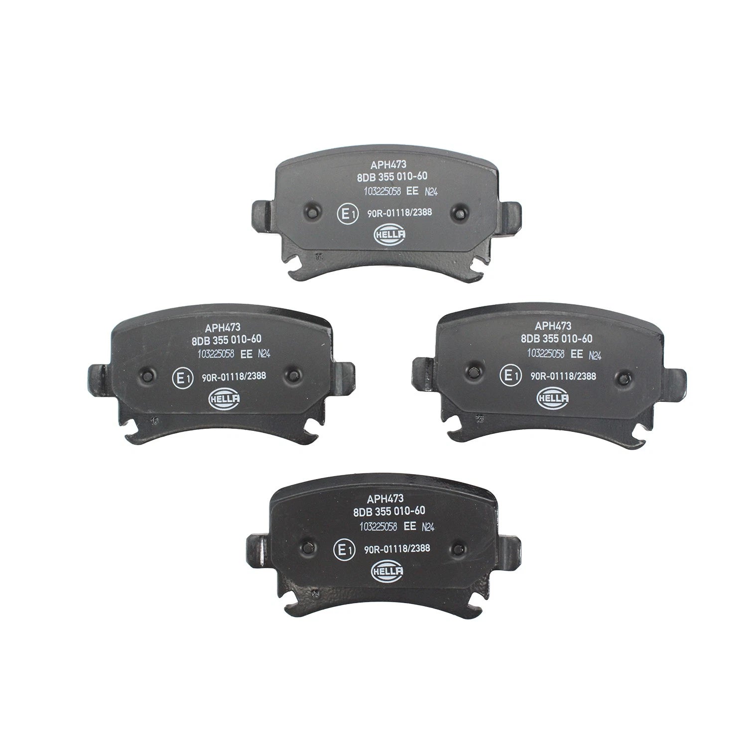Set of 4 Hella Rear Brake Pads for Audi A3 A4 A6 Quattro Golf GTI Jetta Passat Tiguan