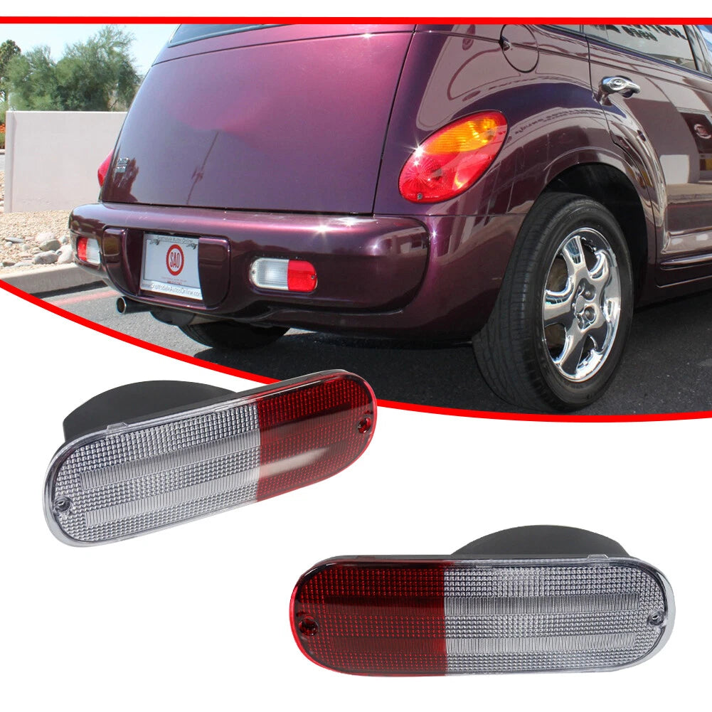 Set of 2 Rear Backup Light Reflector Lenses for Chrysler PT Cruiser