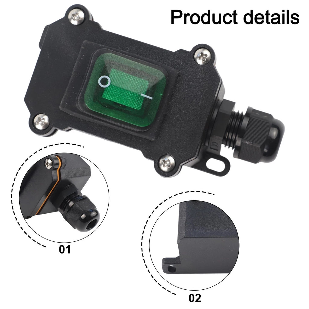 Waterproof Switch for High Power Wiring Applications