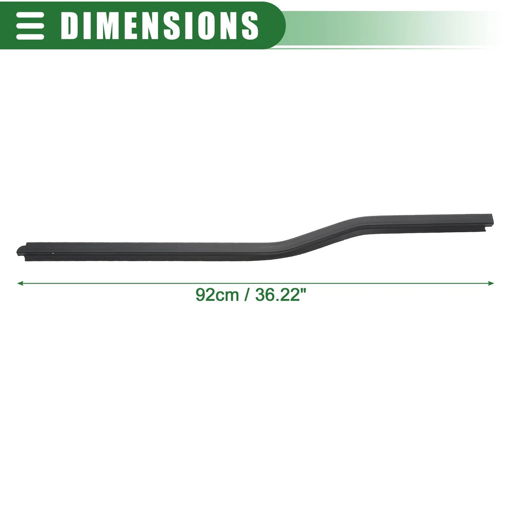 Front Right Window Belt Weatherstrip for Ford F-250 (1999–2016) Black