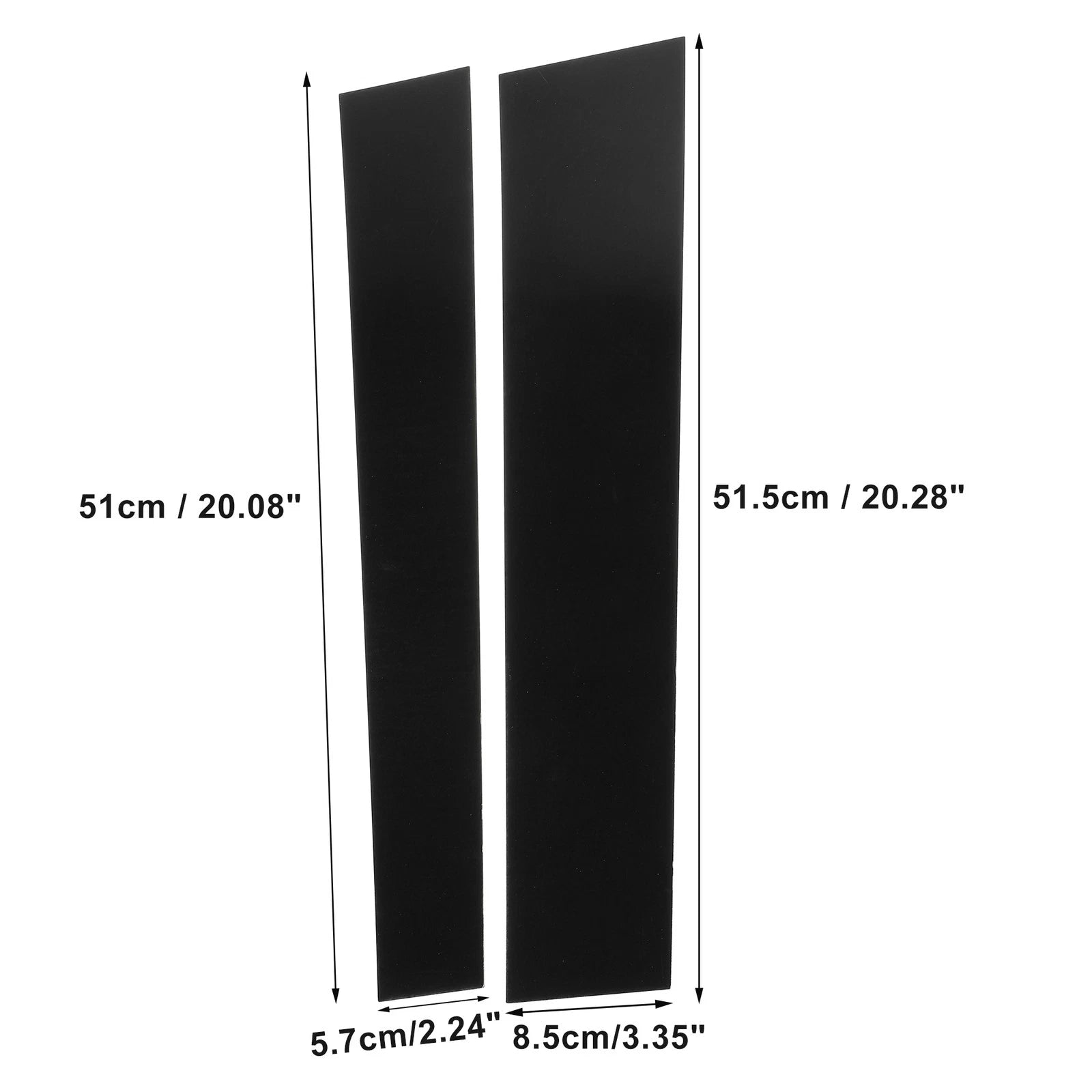 Set of 4 Door Cover Panel Trim Pillar Post Stickers for Toyota Tundra (2007–2021)