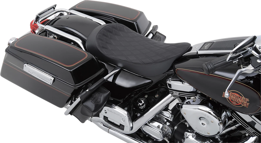Low Solo Seat - Double Diamond for Harley FLHR/FLHX (1999–2007)
