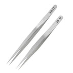Antistatic Fine Tip Stainless Steel Tweezers for Precision Work