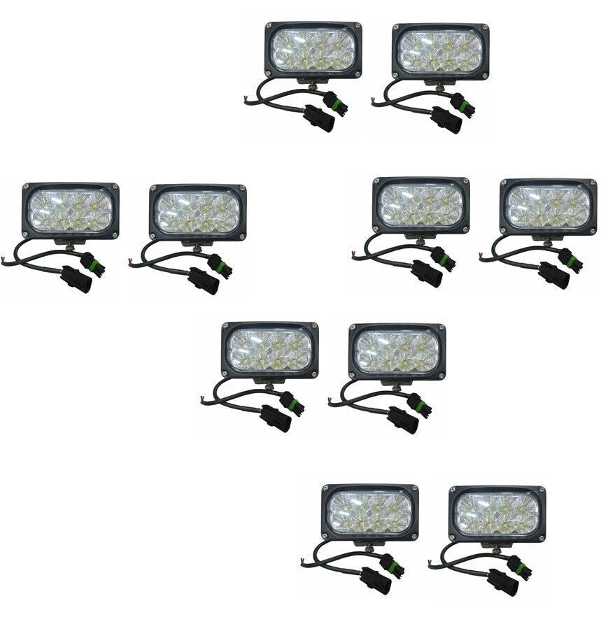 10PCS LED Floodlight 92269C1 for Case IH Steiger 480, 485, 530, 535+ (2010–2023)