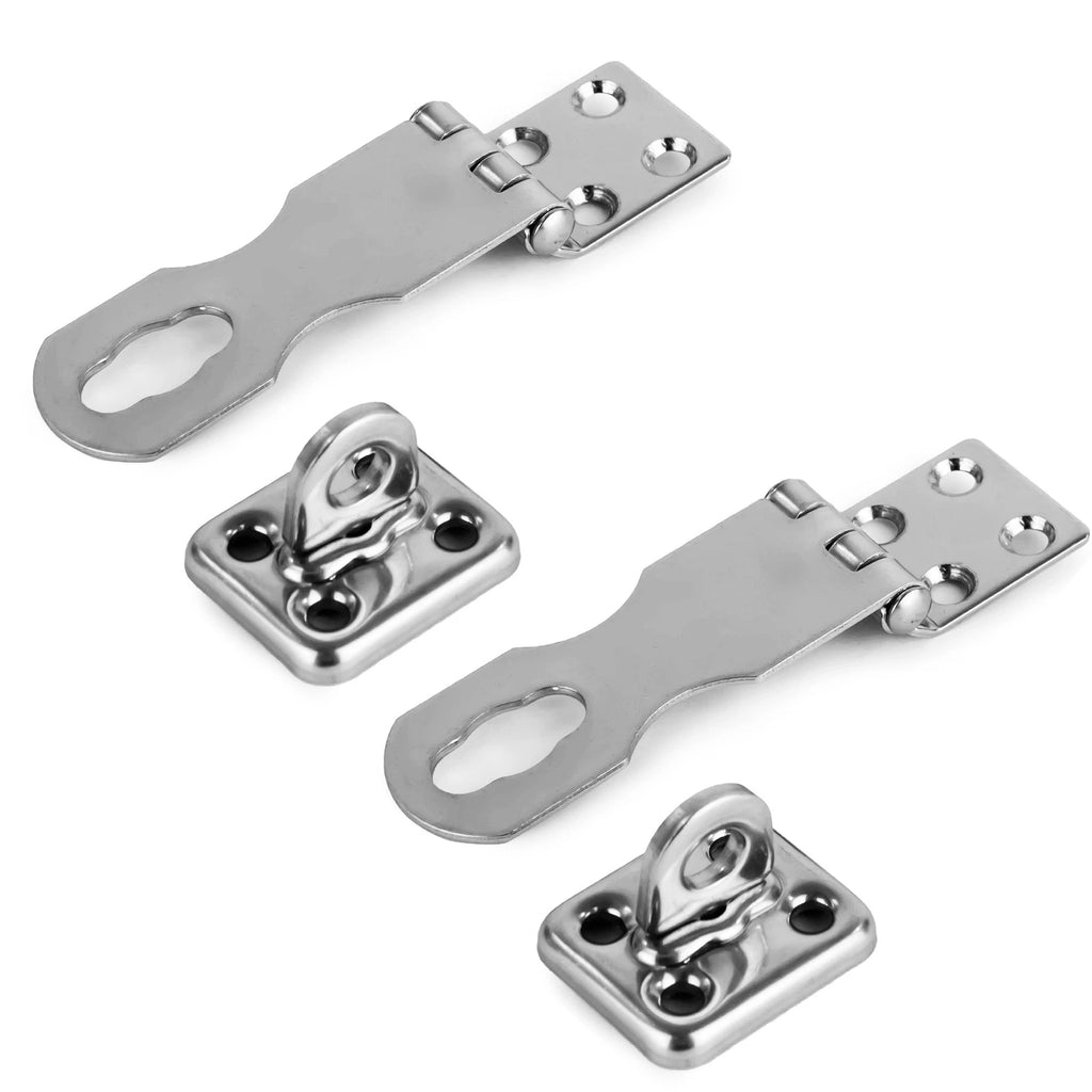 Set of 2 Marine Door Lock Hasp Latch for All Doors