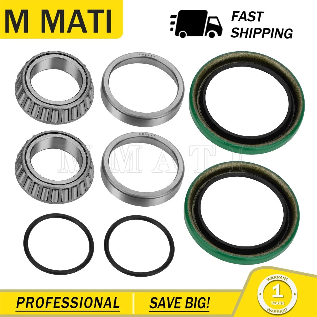 Rear Hub Bearing and Seal Kit for Polaris Scrambler/Trail Blazer/Trail Boss (1999–2006)