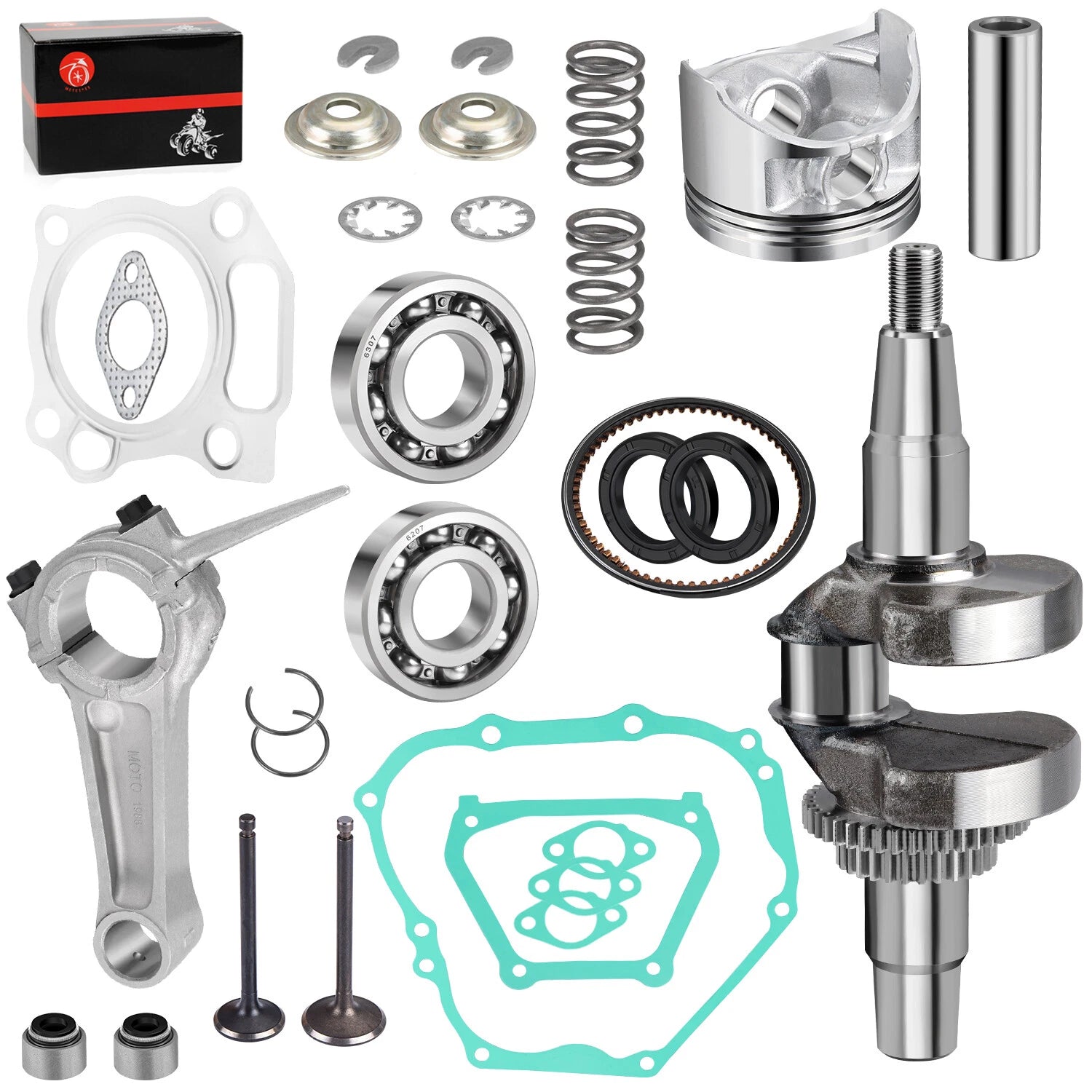 Engine Top End Rebuild Kit for Yamaha G11 G16 G20 (Check Fitment)