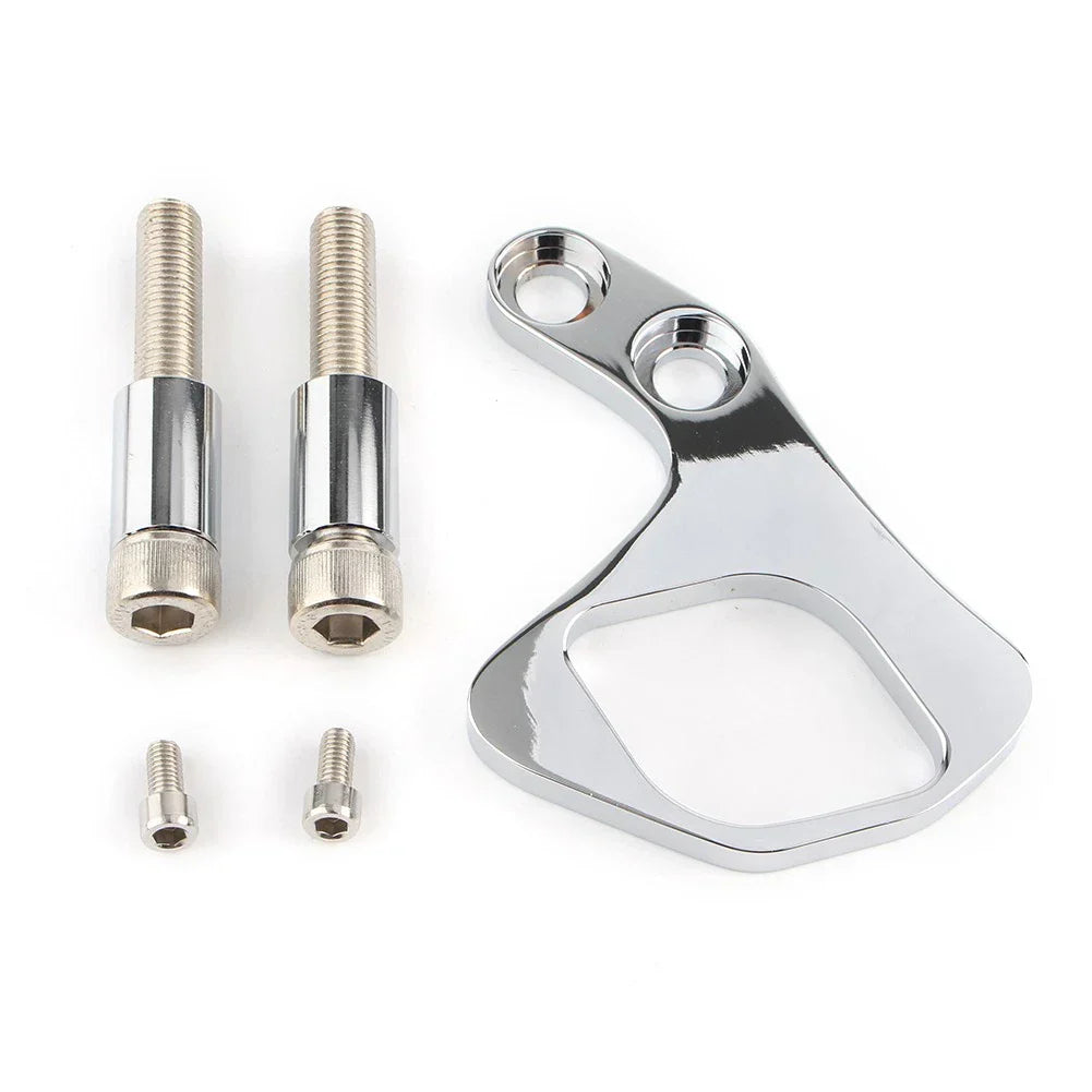 Ignition Relocation Kit Bracket Aluminum Chrome for T100 Scrambler