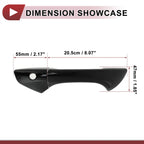 Set of 4 Car Door Handle Covers for Honda Accord (2008–2012) Gloss Black ABS