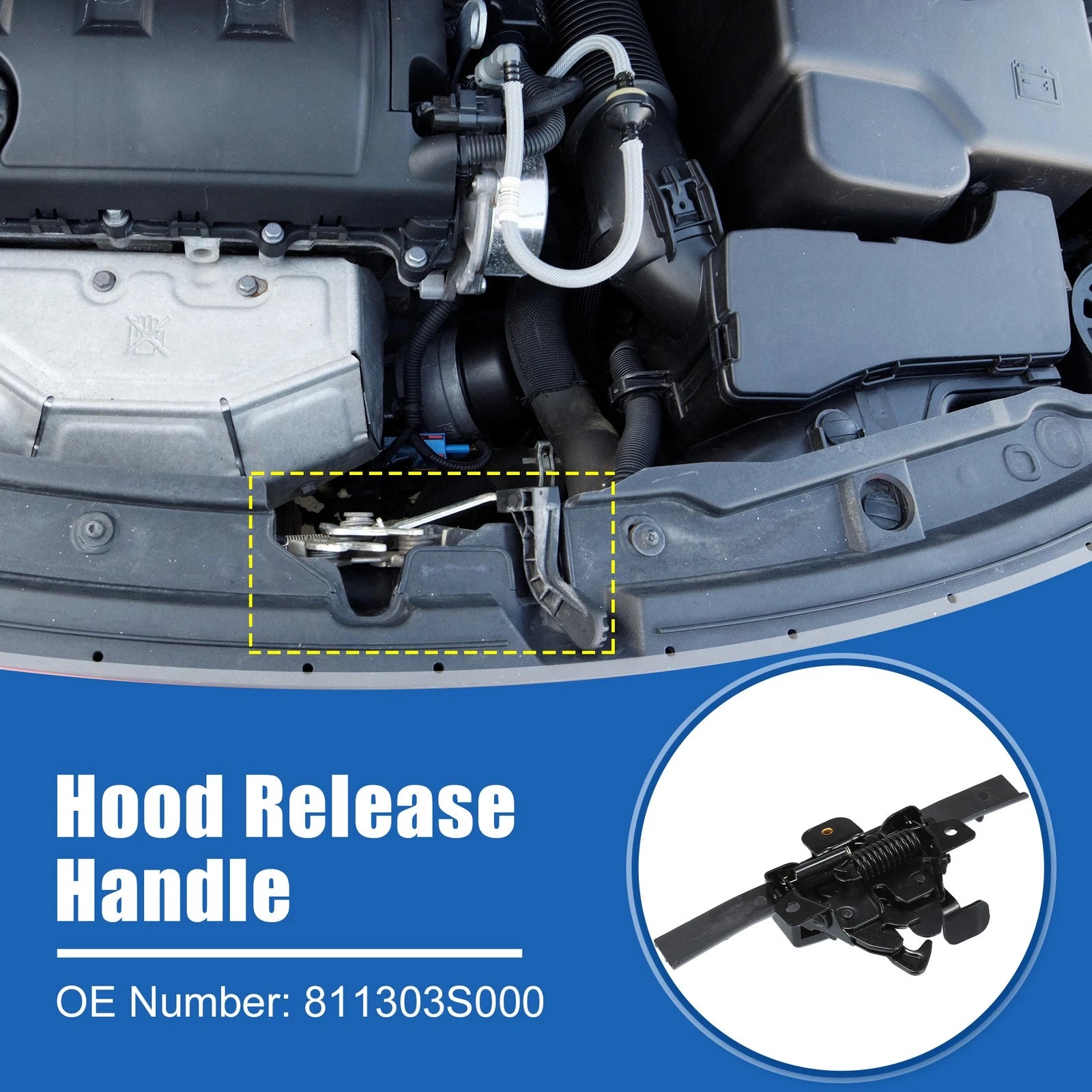 Hood Latch Assembly for Hyundai Sonata (2011–2014) No. 81130-3S000