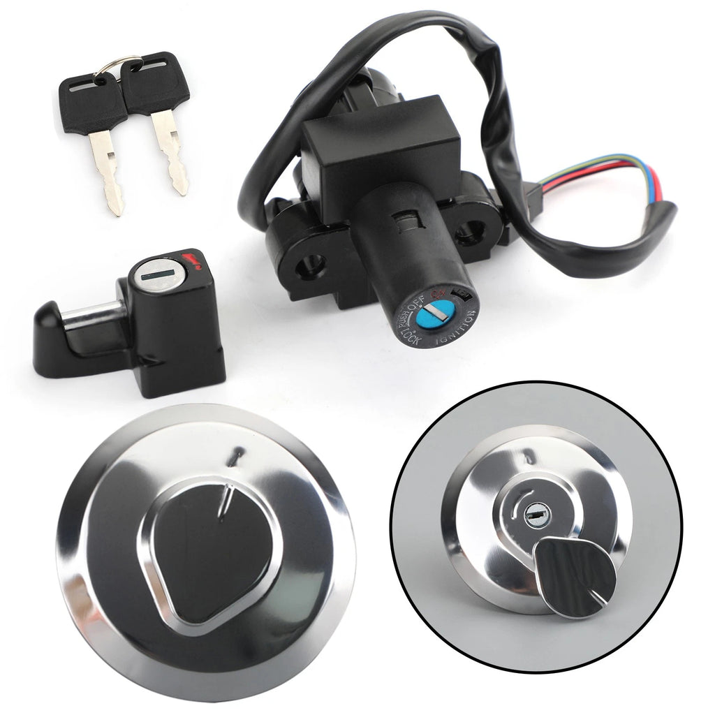 Set of 2 Ignition Switch Fuel Cap Seat Lock Keys for Honda XR125L (2003–2008)