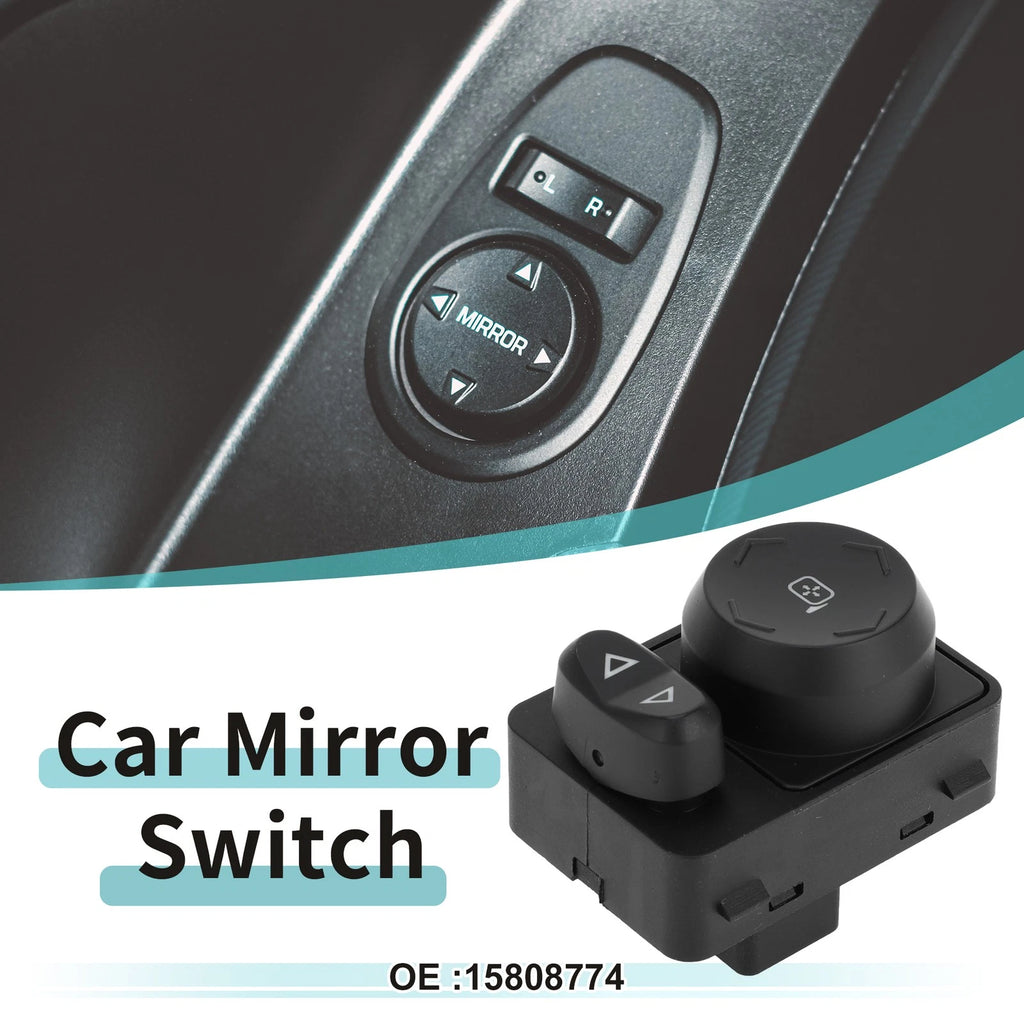 Car Mirror Switch for Chevrolet Traverse (2009–2017) No. 15808774 Black Metal