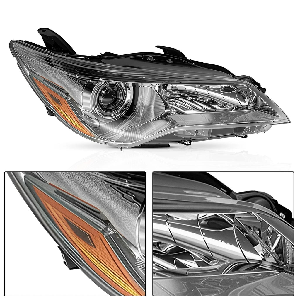 Set of 2 Headlight Assemblies for Toyota Camry (2015-2017)