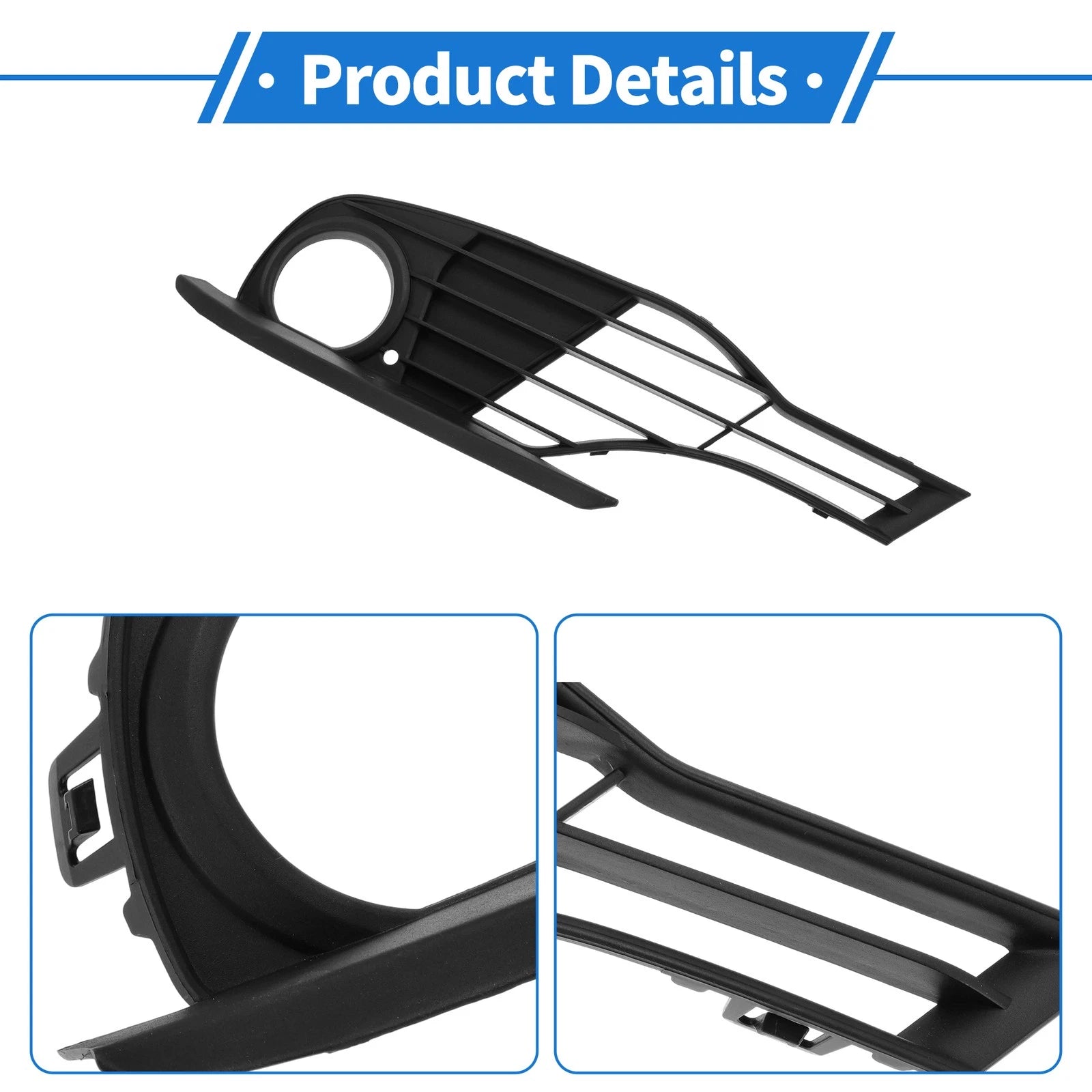 Fog Light Grill No. 51117255369/BM1038129 for BMW 328i (2012–2015) Black ABS