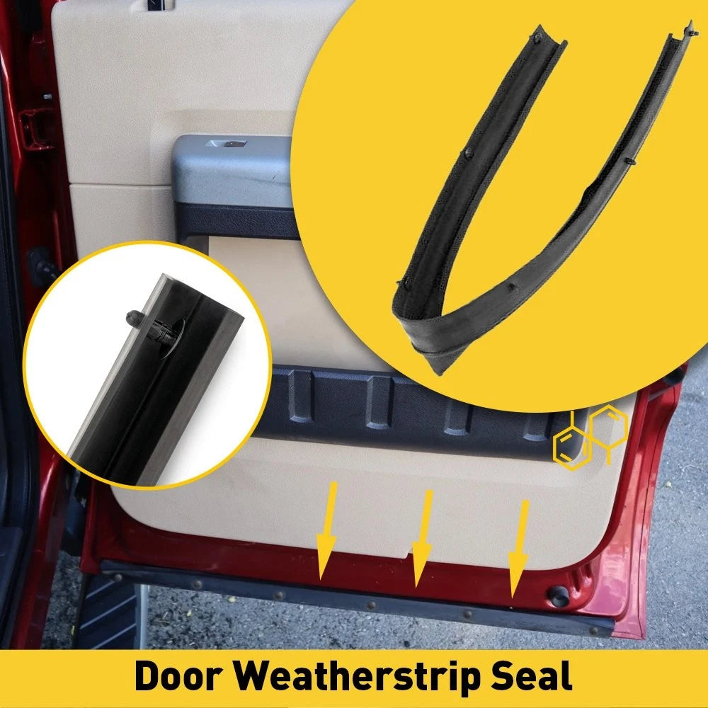 Rear Door Weatherstrip Lower Seal for Ford F250 F350 F450 (1999–2016)