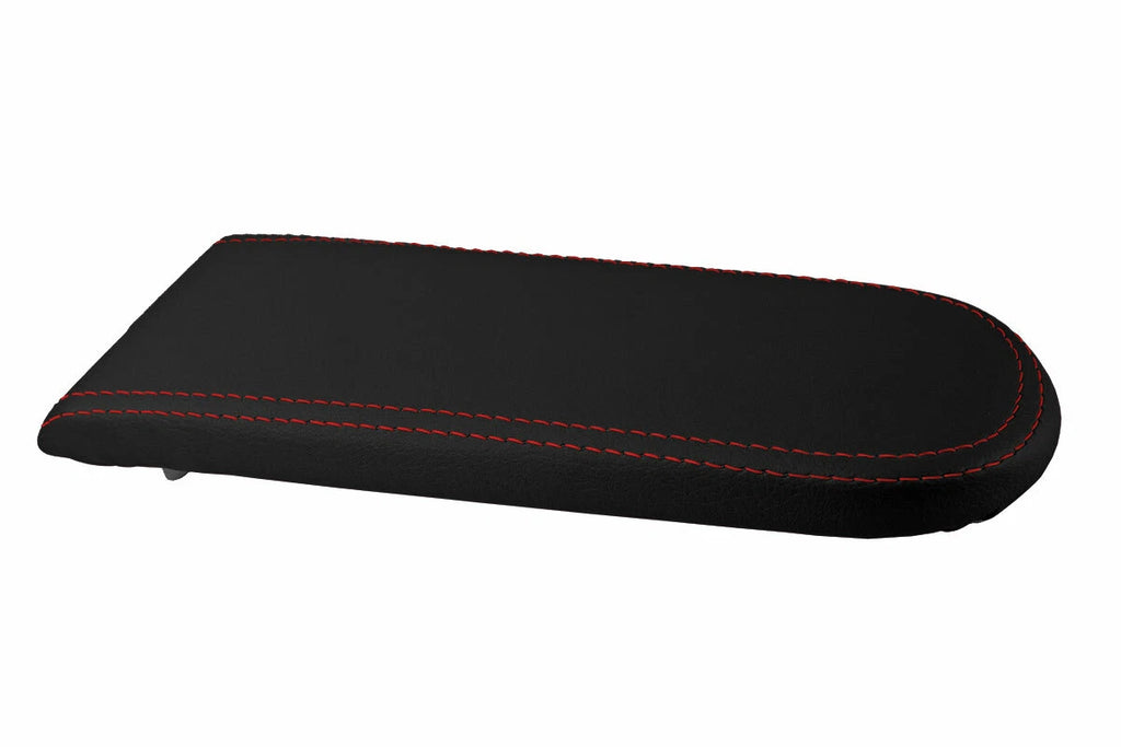 Console Lid Pull Over Cover Leather for VW Jetta Vento (1999–2004) Red Stitch