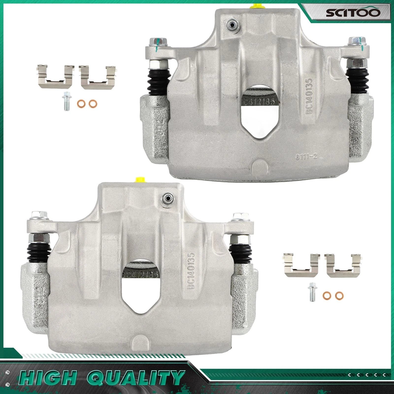 Front Brake Calipers w/ Bracket for Kia Optima (2011–2015) L4 2.0L