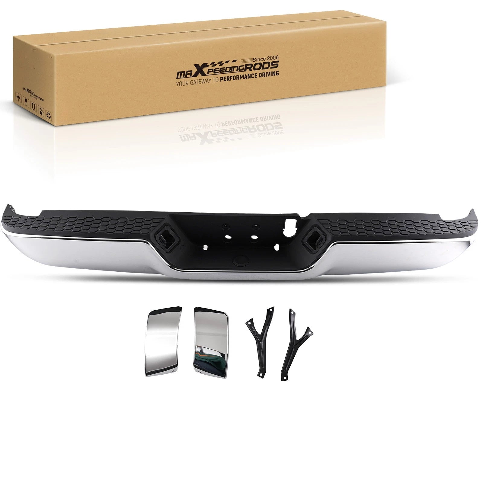 Chrome Plastic Rear Bumper for Ram 2500/3500 (2013–2018) CH1103129 68207297AA