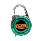 2M Keychain Tape Measure Steel Ruler Retractable