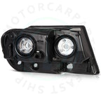 Pair Black Headlight Assembly for Jeep Grand Cherokee (1999–2004)
