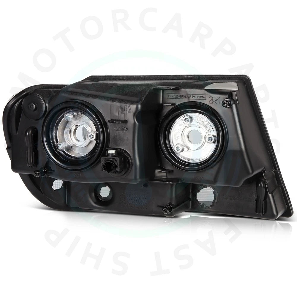 Pair Black Headlight Assembly for Jeep Grand Cherokee (1999–2004)