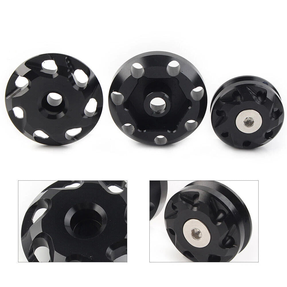 3 Pcs Frame Hole Covers Fairing Bolts Caps for Kawasaki Ninja 1000 (2011–2023)