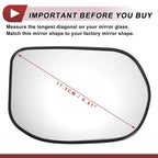 Heated Right Side Mirror Glass for Honda Civic (2008–2011)