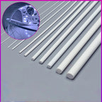 Plastic Rods Solid Bar Round Tube for Various Applications (250mm x 1/2/3/4/5/6mm)