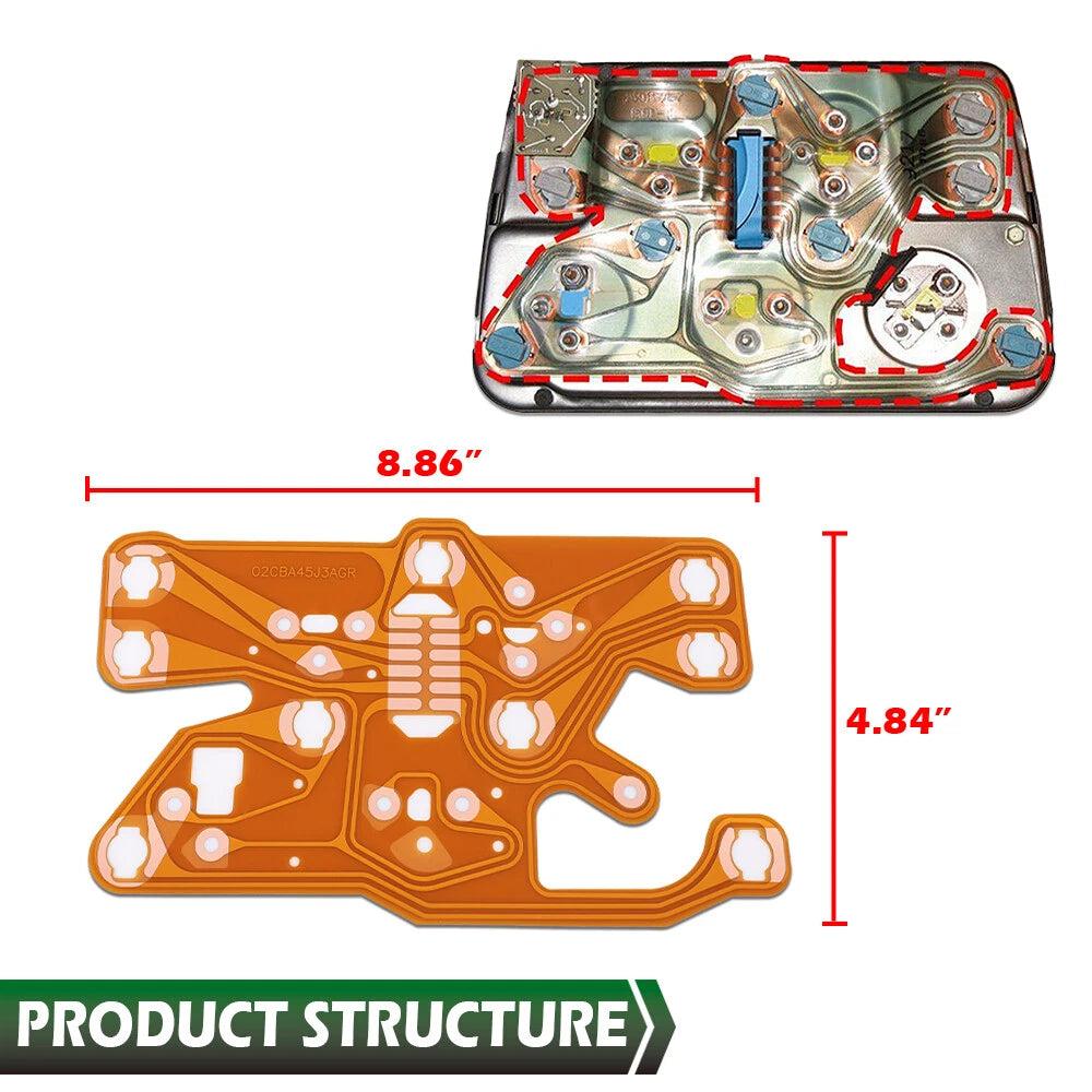 Console Printed Circuit Board for Chevrolet C3 Corvette (1977–1982)