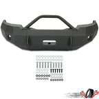 Black Steel Front Bumper with Push Bar for Ford F-150 (1997–2003)
