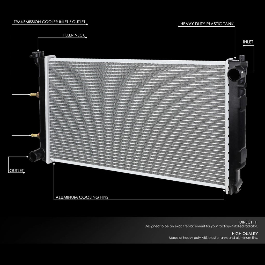 Full Aluminum Core Cooling Radiator for Subaru Legacy (1990–1994) DPI 1183